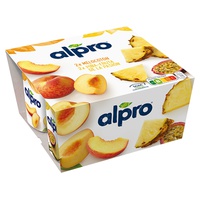 Alpro Pêssego / Abacaxi com Maracujá 4 unidades - Alpro