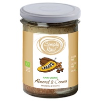 Creme Crudivegano de Amêndoa e Cacau Bio 170 g - Simply Raw