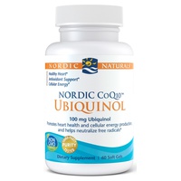 Nordic CoQ10 Ubiquinol, 100mg 60 pérolas - Nordic Naturals