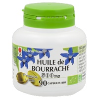 Óleo de Borragem 500 mg Bio 90 cápsulas - Vecteur Sante