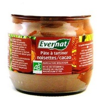 Pasta de Cacau e Avelãs Bio 330 g - Evernat