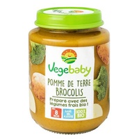 Pequenos potes de brócolis de batata bebê 8 meses 190 g - Vegebaby