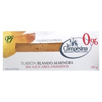Nogado de amêndoa mole sem glúten e sem açúcar 185 g (Amêndoa) - La Campesina
