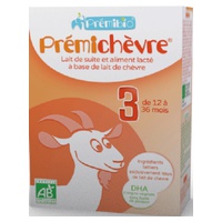 Prémichèvre, leite em pó crescimento 12 - 36 meses 600 g de pó - Prémibio