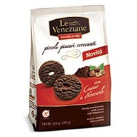 Bolachas de Cacau e Avelãs sem glúten 250 g - Le Veneziane