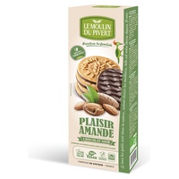 LE MOULIN DU PIVERT®-PLAISIR ALLA MANDORLA RICOPERTI DI CIOCCOLATO FONDENTE 130 g - Le Moulin du Pivert