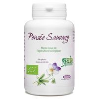 Parte aérea orgânica da Pensée Sauvage (Viola tricolor) 220 mg 200 cápsulas vegetais - GPH Diffusion