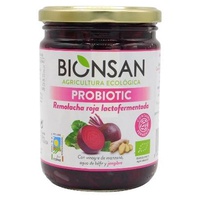 Beterraba vermelha com gengibre lactofermentado 420 g - Bionsan