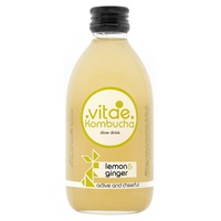 Kombucha Limão e Gengibre 250 ml - Vitae Kombucha