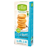 Biscoitos de coco 4 unidades de 37.5g - Le Moulin du Pivert