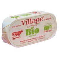 Manteiga com sal Bio 250 g - Village