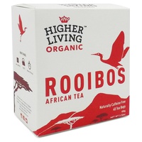 Chá Roiboos Orgânico 40 saquetas de infusão de 100g - Higher Living