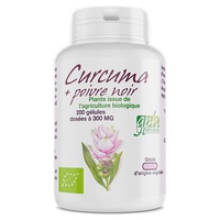 Cúrcuma e pimenta-do-reino 300 mg 200 cápsulas de 300mg - GPH Diffusion