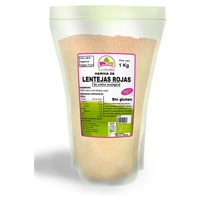 Farinha de lentilha vermelha 1 kg de pó - EcoAndes