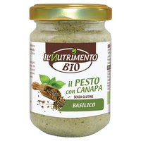 Pesto de cânhamo e manjericão 130 g - Il Nutrimento