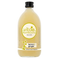 Kombucha Limão e Gengibre 500 ml - Vitae Kombucha