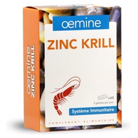 Oemine Zinc Krill: Ativo nas glândulas endócrinas 60 cápsulas - Oemine