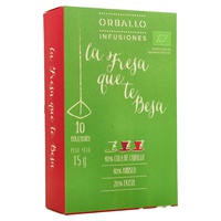 Infusão 'O Morango que te Beija' 10 saquetas de infusão - Orballo