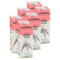 Pacote de bebida de arroz integral bio 6 unidades - Monsoy