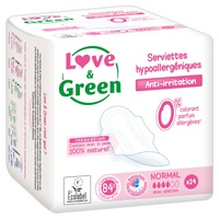 Compressas normais hipoalergênicas 14 unidades - Love & Green