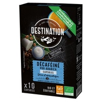 Cápsulas Biodegradáveis Pur Arabica Descafeinado 10 cápsulas (Café) (Café) - Destination Bio