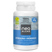 Cápsulas de Spirulina e Moringa 120 cápsulas vegetais - Neoalgae