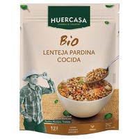 Lentilhas Pardinas Cozidas Bio 475 g - Huercasa