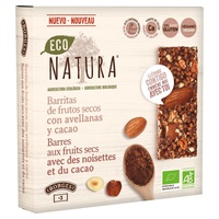 Barras de nozes com avelãs e cacau 75 g - Borges Eco-Natura