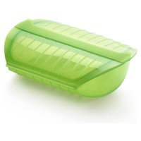 Estojo de cozinhar a Vapor com bandeja 3-4 pessoas 275x210x80 mm (Verde) - Lékué
