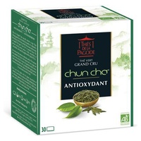 Chun Cha Bio - Chá Verde Grand Cru - Antioxidante 30 saquetas de infusão - Thé de la Pagode