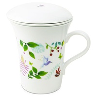 Bule Eden com filtro e tampa em porcelana fina 250 ml - Aromandise
