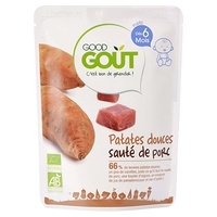 Prato de Batata Doce Preparada e Porco Assado 6m + 190 g - Good Goût