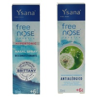Pacote nasal antialérgico + nariz livre hipertônico 30 ml + 20 ml - Ysana