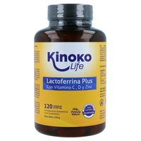 Lactoferrina mais com vitamina C, D e zinco 120 cápsulas - Kinoko Life