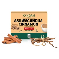 Premix chai latte ashwagandha canela 15 saquetas de infusão - Vahdam Teas