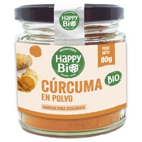 Pó de cúrcuma 80 g de pó - Happy Bio