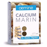 Oemine Marine Calcium: Lithothamne e Oyster Shell 60 cápsulas - Oemine