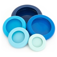 Conjunto de 5 tampas - Azul Gelo 5 unidades - Food Huggers