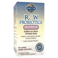 Raw probiotics para mulher 90 cápsulas vegetais - Garden of Life