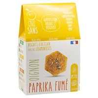 Biscoitos de Cebola e Paprika Bio 100 g - CINQ SANS