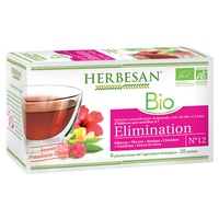 Infusão Eliminação Bio 20 saquetas de infusão de 1.5g (Limão - Framboesa) - Herbesan