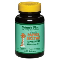 Papaia Enzime Mastigável 180 comprimidos - Natures Plus