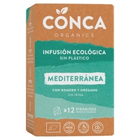 Infusão Mediterrânea Bio sem plástico 12 saquetas de infusão de 2g - Conca Organics