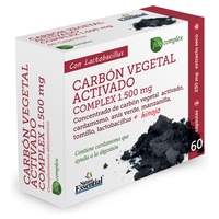 Complexo de carvão vegetal ativado 1500 mg 60 cápsulas - Nature Essential