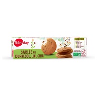 Biscoitos Redondos de Girassol, Linhaça, Chia Bio 150 g - Pleniday