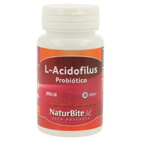 L-acidophilus 500 milhões cfu 60 comprimidos - Naturbite