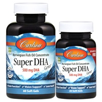 Gemas Super Dha, 500Mg 60 + 20 cápsulas - Carlson Labs