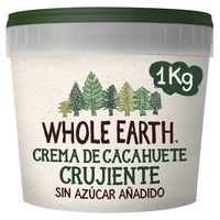 Manteiga de amendoim crocante original 1 kg de creme - Whole Earth