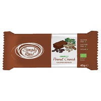 Brownie Vegan com Amendoins 1 barra de 45g - Simply Raw