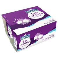 Iogurte natural inteiro adoçado sem lactose 4 unidades de 125g - Kaiku